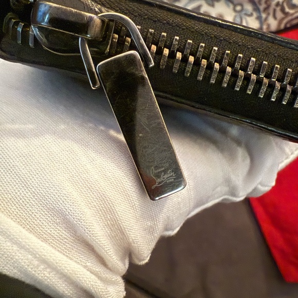 🔥RARE CHRISTIAN LOUBOUTIN PANETTONE CROWN SPIKE WALLET BLACK🔥 - Picture 8 of 17